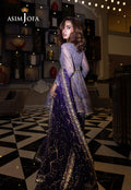 Asim Jofa | Festive Collection 25 | AJFF-02 L Lilac Gray Net