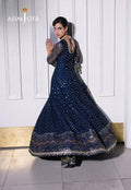 Asim Jofa | Festive Collection 25 | AJFF-05 M Navy Blue Net