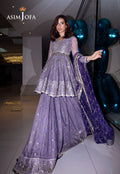 Asim Jofa | Festive Collection 25 | AJFF-02 Custom Size Lilac Gray Net