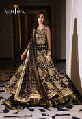 Asim Jofa | Festive Collection 25 | AJFF-07 Custom Size Chocolate Brown Net
