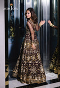 Asim Jofa | Festive Collection 25 | AJFF-07 M Chocolate Brown Net