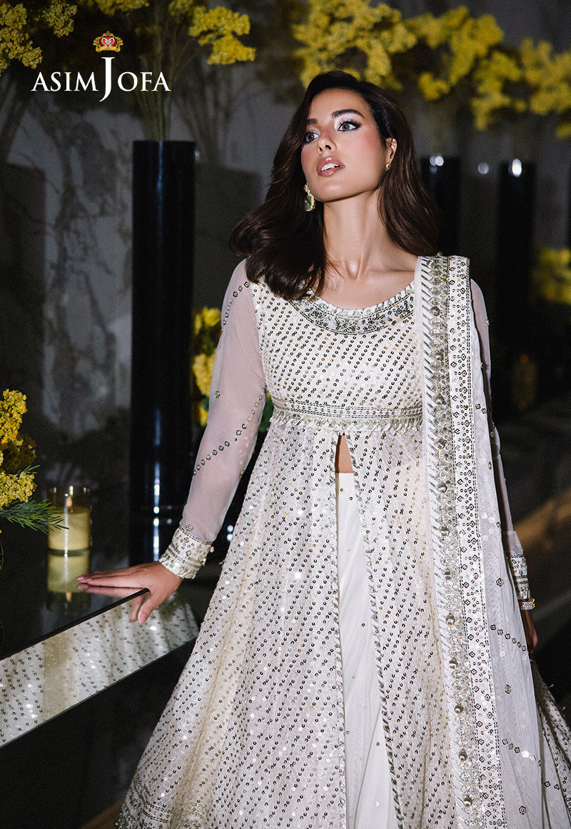 Asim Jofa | Festive Collection 25 | AJFF-09 M Ivory Net