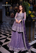 Asim Jofa | Festive Collection 25 | AJFF-02 XS Lilac Gray Net