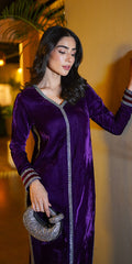 Erum Khan | Velvet Wisper | Plum Royale M Plum Velvet