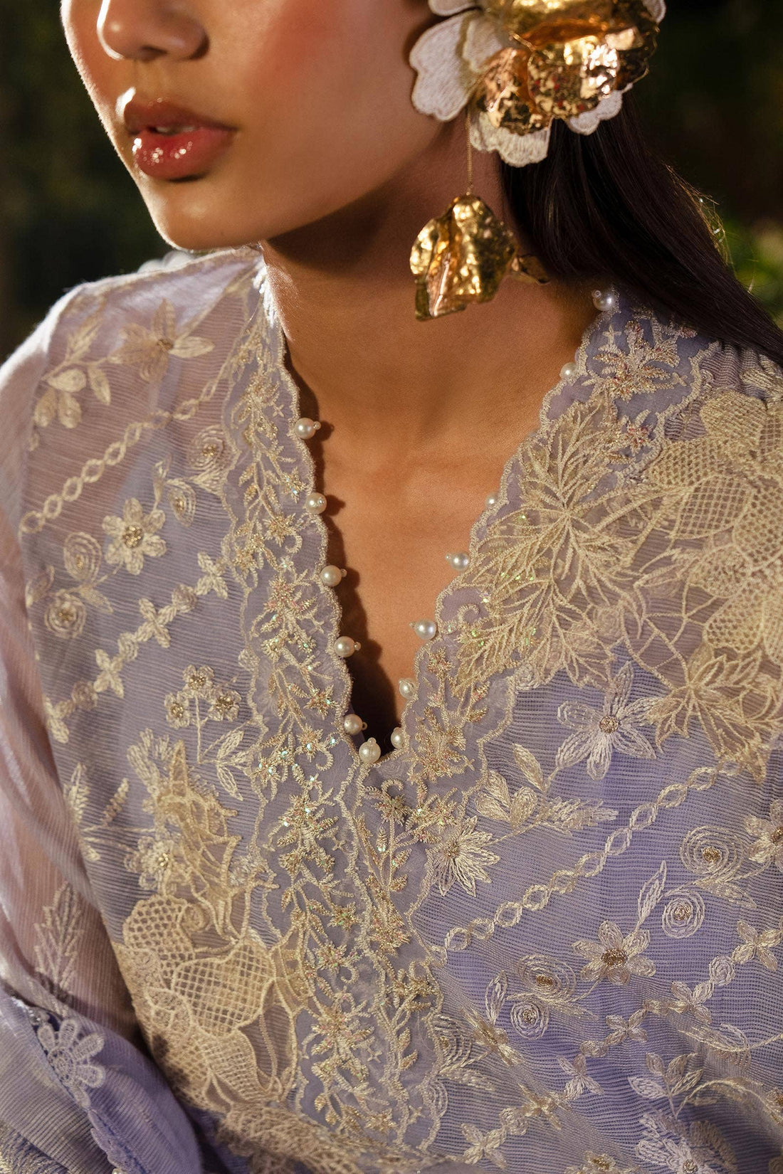 Sana Safinaz | Luxury Collection 24 | L241-010B-3CV - Pakistani Designer Dress - by Sana Safinaz | Type: Luxury - 100% Original at Saira Sultan