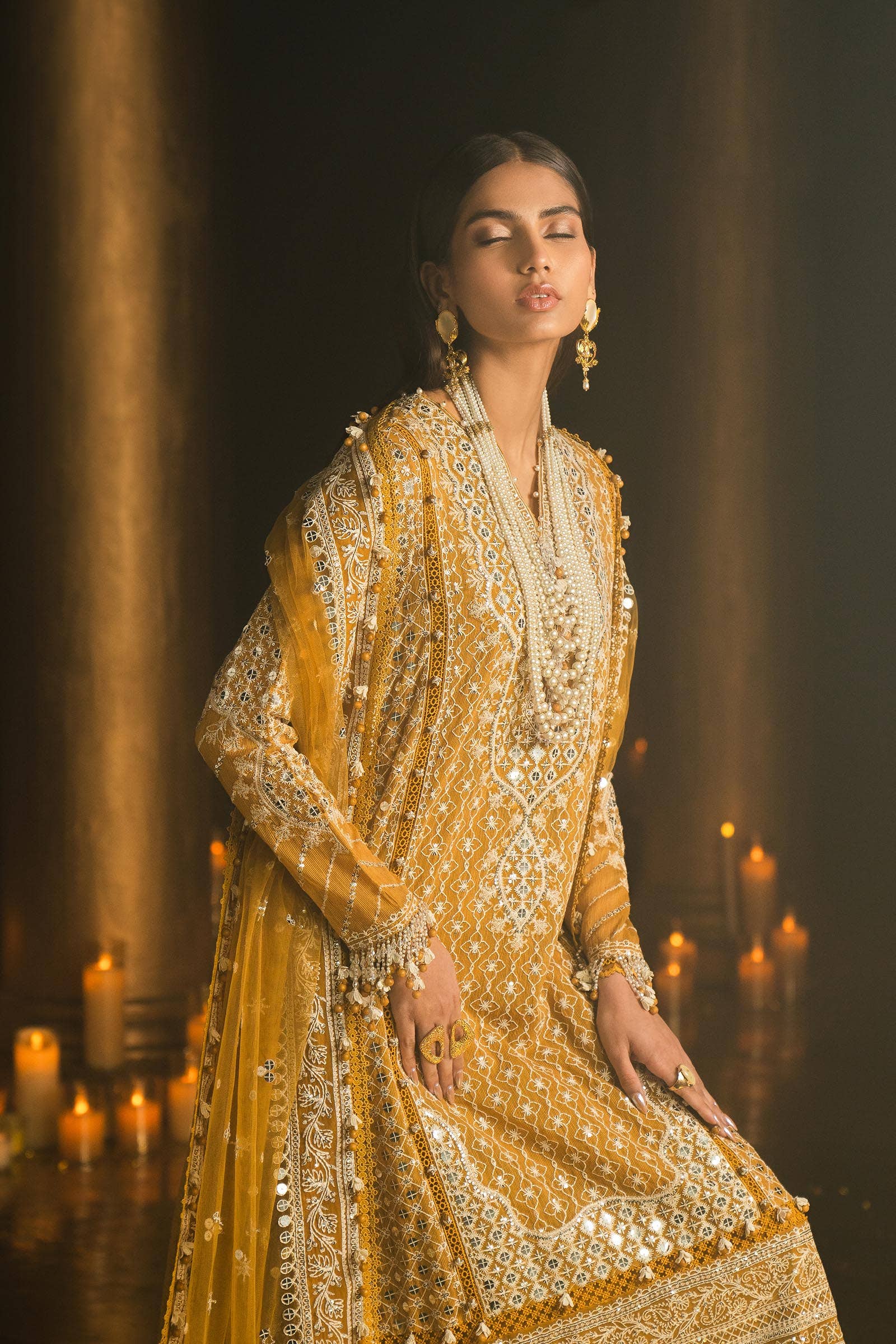 Sana Safinaz | Luxury Collection 24 | L241-002B-3CT - Pakistani Designer Dress - by Sana Safinaz | Type: Luxury - 100% Original at Saira Sultan