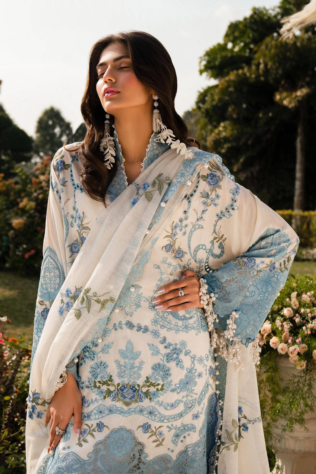 Sana Safinaz | Luxury Collection 24 | L241-004A-3CV - Pakistani Designer Dress - by Sana Safinaz | Type: Luxury - 100% Original at Saira Sultan