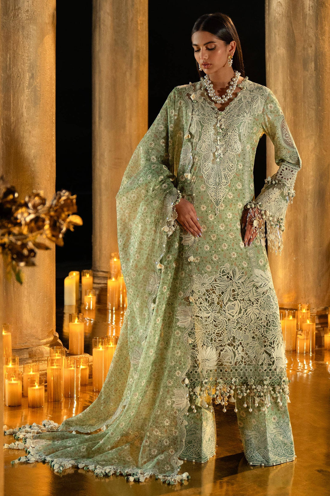 Sana Safinaz | Luxury Collection 24 | L241-005B-3CU - Pakistani Designer Dress - by Sana Safinaz | Type: Luxury - 100% Original at Saira Sultan