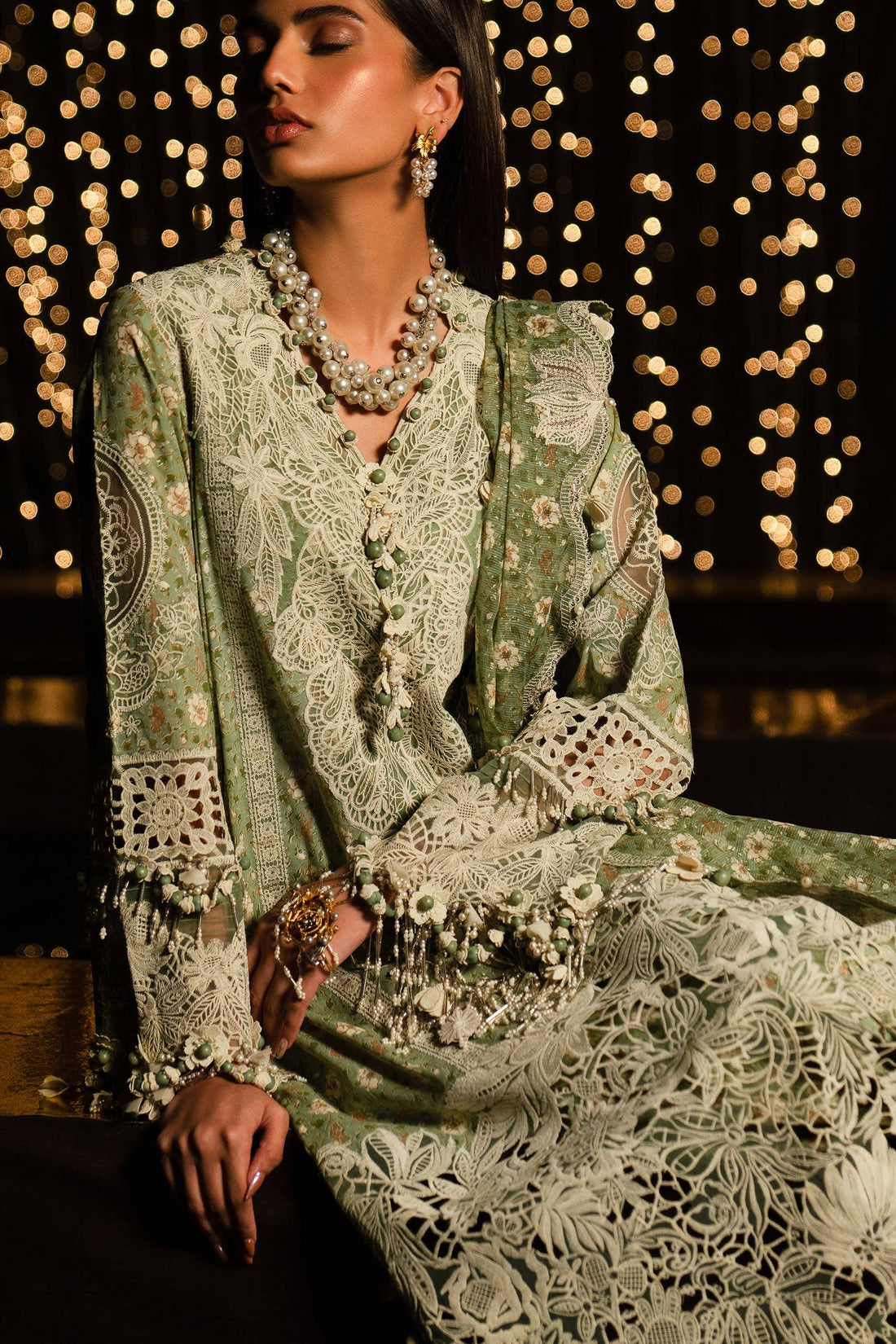 Sana Safinaz | Luxury Collection 24 | L241-005B-3CU - Pakistani Designer Dress - by Sana Safinaz | Type: Luxury - 100% Original at Saira Sultan