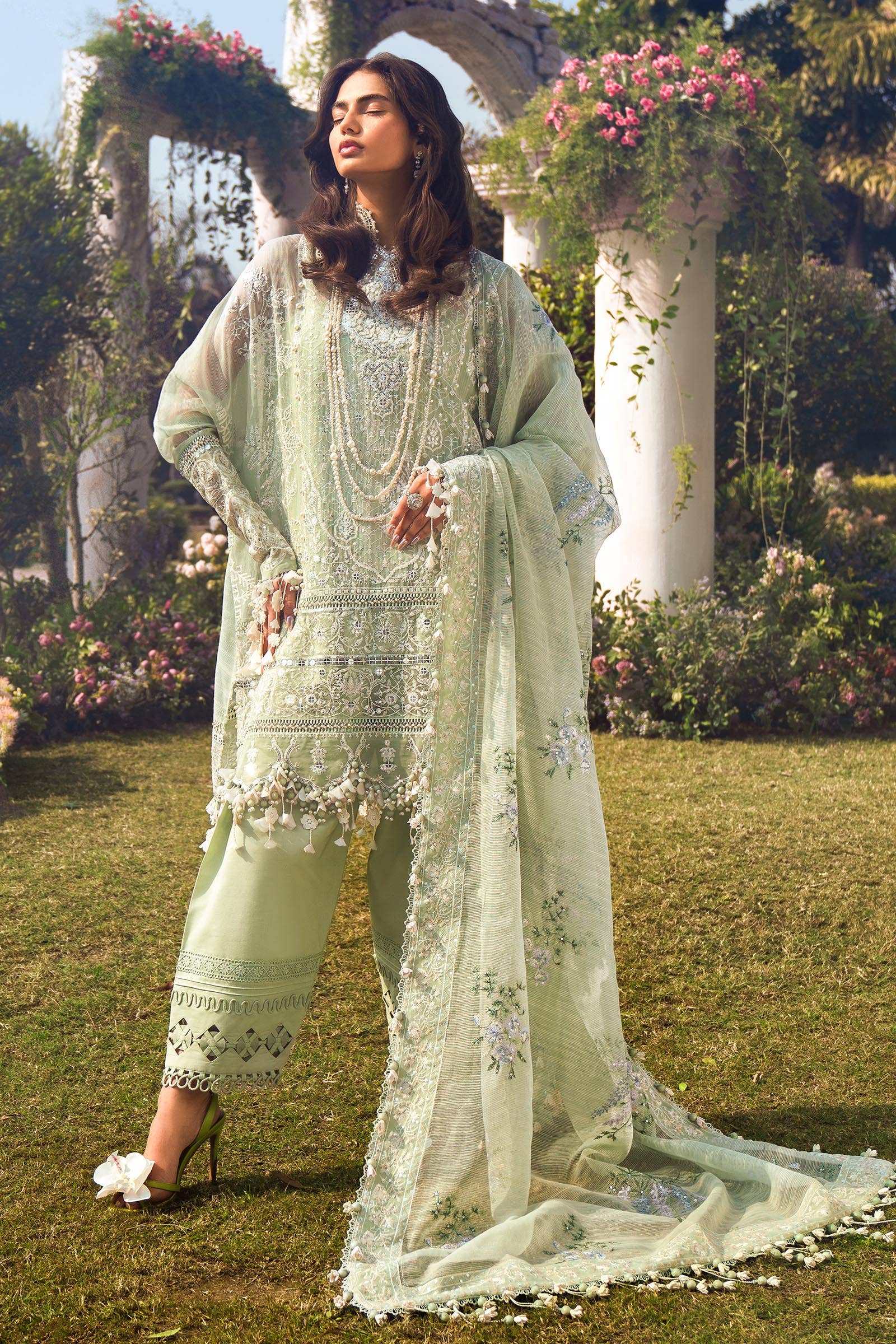 Sana Safinaz | Luxury Collection 24 | L241-006B-3CV - Pakistani Designer Dress - by Sana Safinaz | Type: Luxury - 100% Original at Saira Sultan