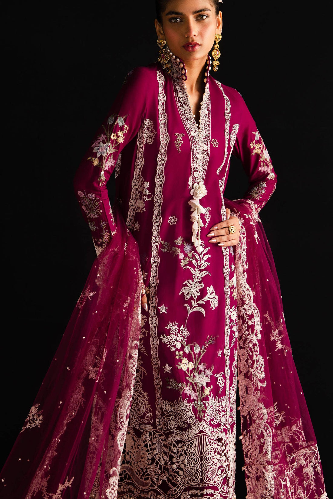 Sana Safinaz | Luxury Collection 24 | L241-007B-3CT - Pakistani Designer Dress - by Sana Safinaz | Type: Luxury - 100% Original at Saira Sultan