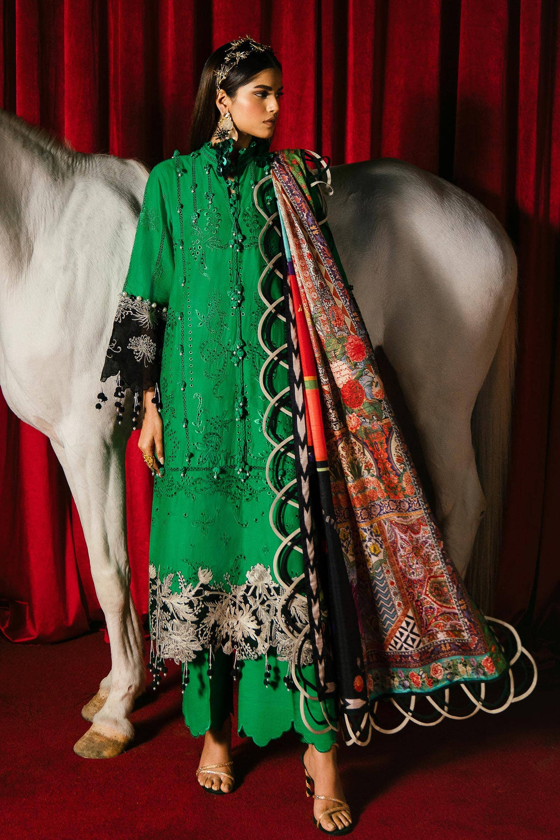 Sana Safinaz | Luxury Collection 24 | L241-001B-3CL - Pakistani Designer Dress - by Sana Safinaz | Type: Luxury - 100% Original at Saira Sultan