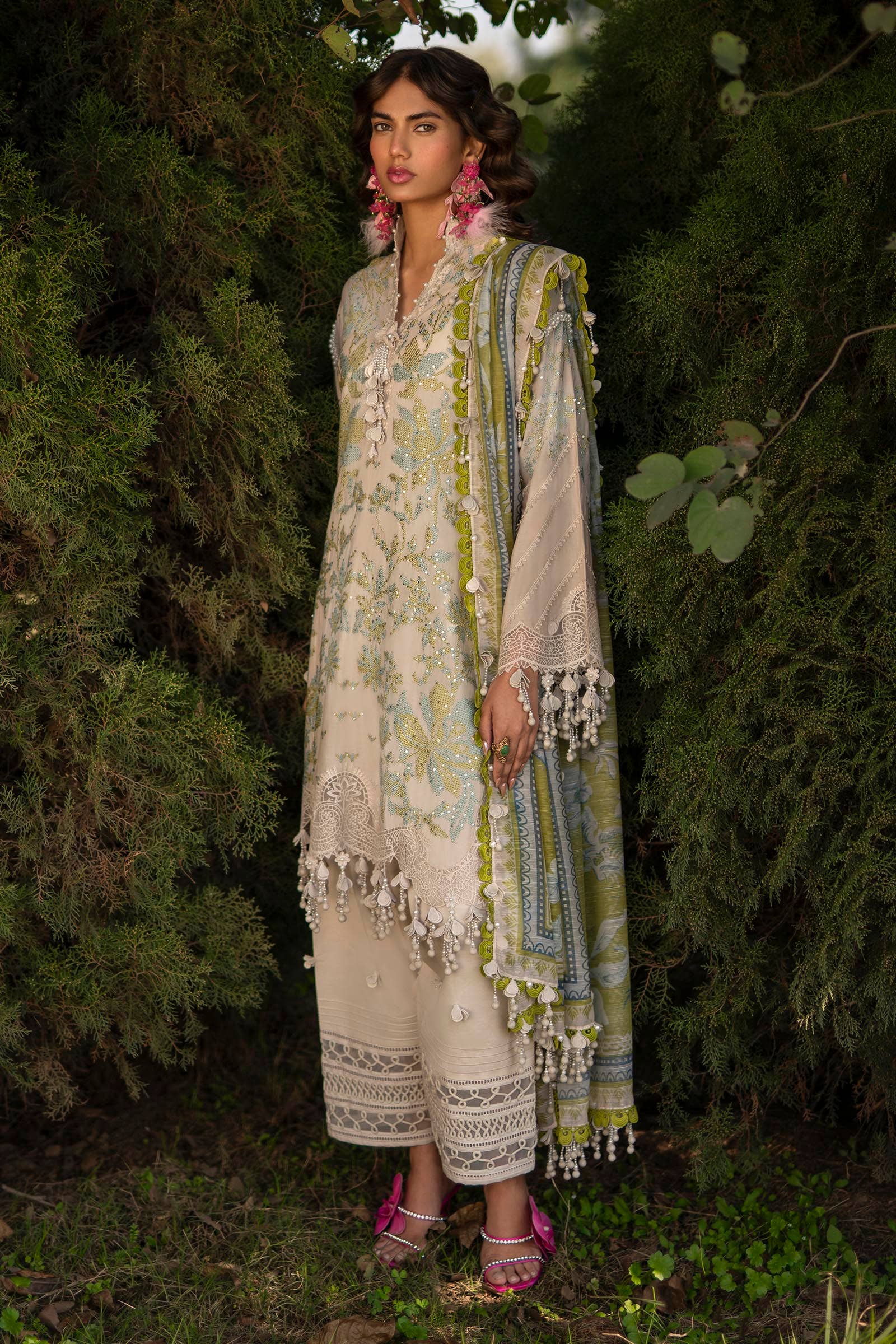 Sana Safinaz | Luxury Collection 24 | L241-008A-3CV - Pakistani Designer Dress - by Sana Safinaz | Type: Luxury - 100% Original at Saira Sultan