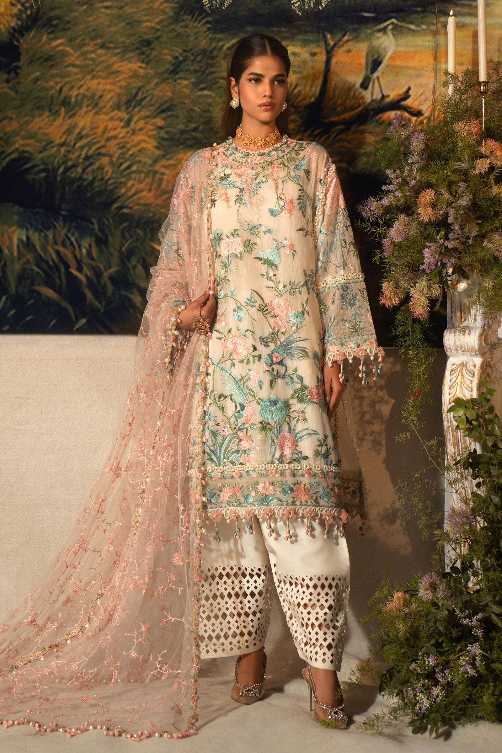 Sana Safinaz | Luxury Collection 24 | L241-009B-3CT - Pakistani Designer Dress - by Sana Safinaz | Type: Luxury - 100% Original at Saira Sultan