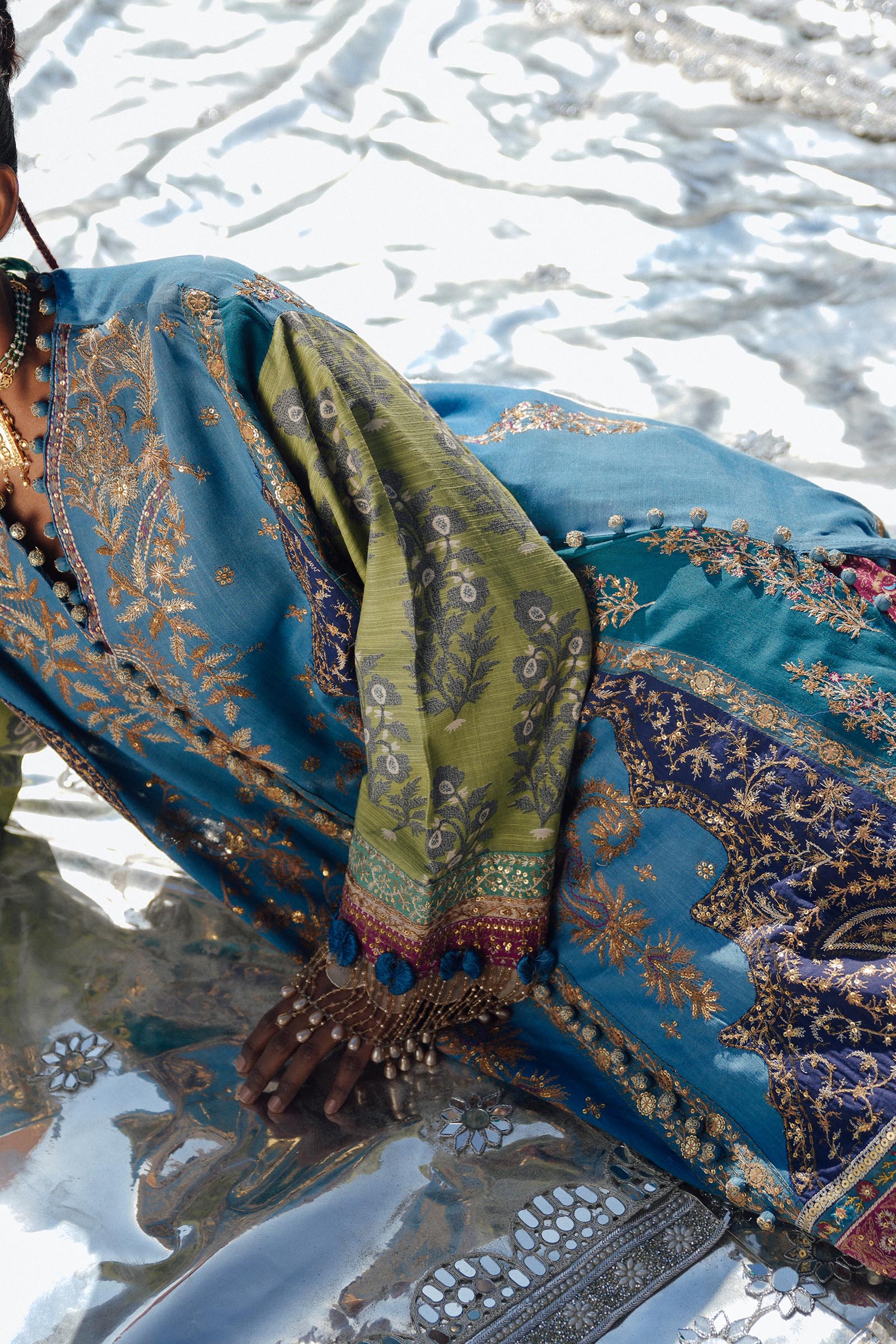 Sana Safinaz | Winter Shawl 24 | S241-002B-3CP - Pakistani Designer Dress - by Sana Safinaz | Type: Ladies Clothes - 100% Original at Saira Sultan