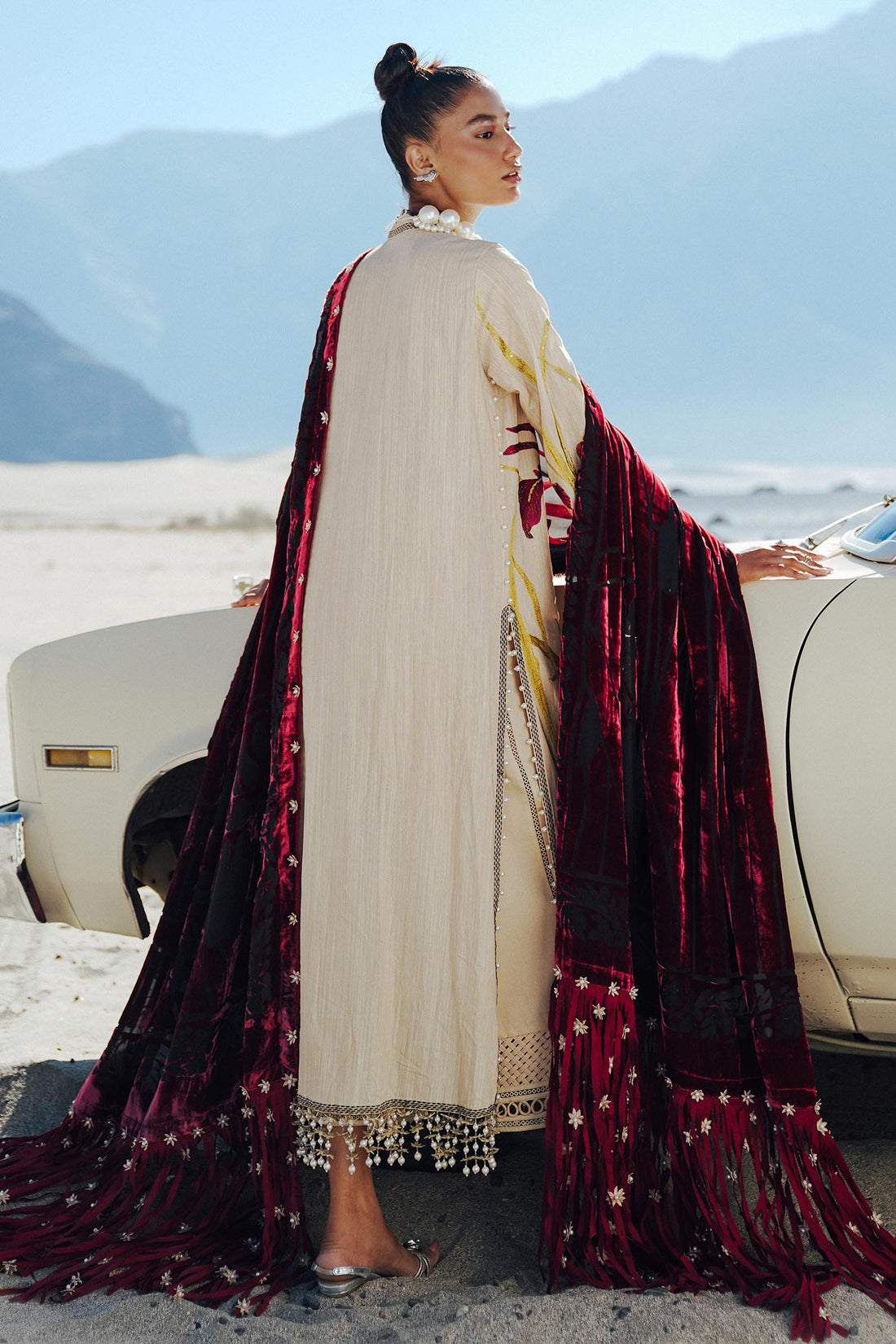 Sana Safinaz | Winter Shawl 24 | S241-003B-3CP - Pakistani Designer Dress - by Sana Safinaz | Type: Ladies Clothes - 100% Original at Saira Sultan