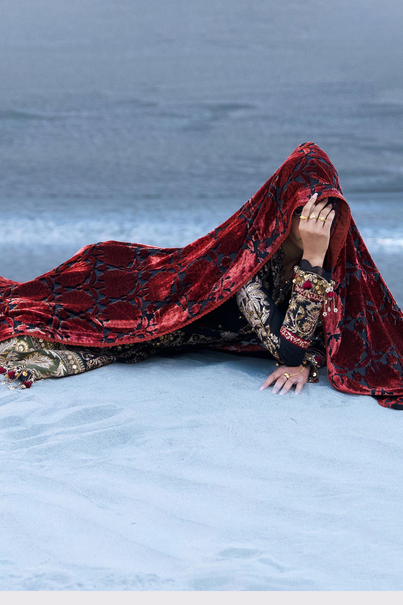 Sana Safinaz | Winter Shawl 24 | S241-001A-3CP - Pakistani Designer Dress - by Sana Safinaz | Type: Ladies Clothes - 100% Original at Saira Sultan