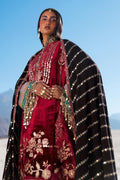 Sana Safinaz | Winter Shawl 24 | Velvet V241-002-3CP - Pakistani Designer Dress - by Sana Safinaz | Type: Ladies Clothes - 100% Original at Saira Sultan