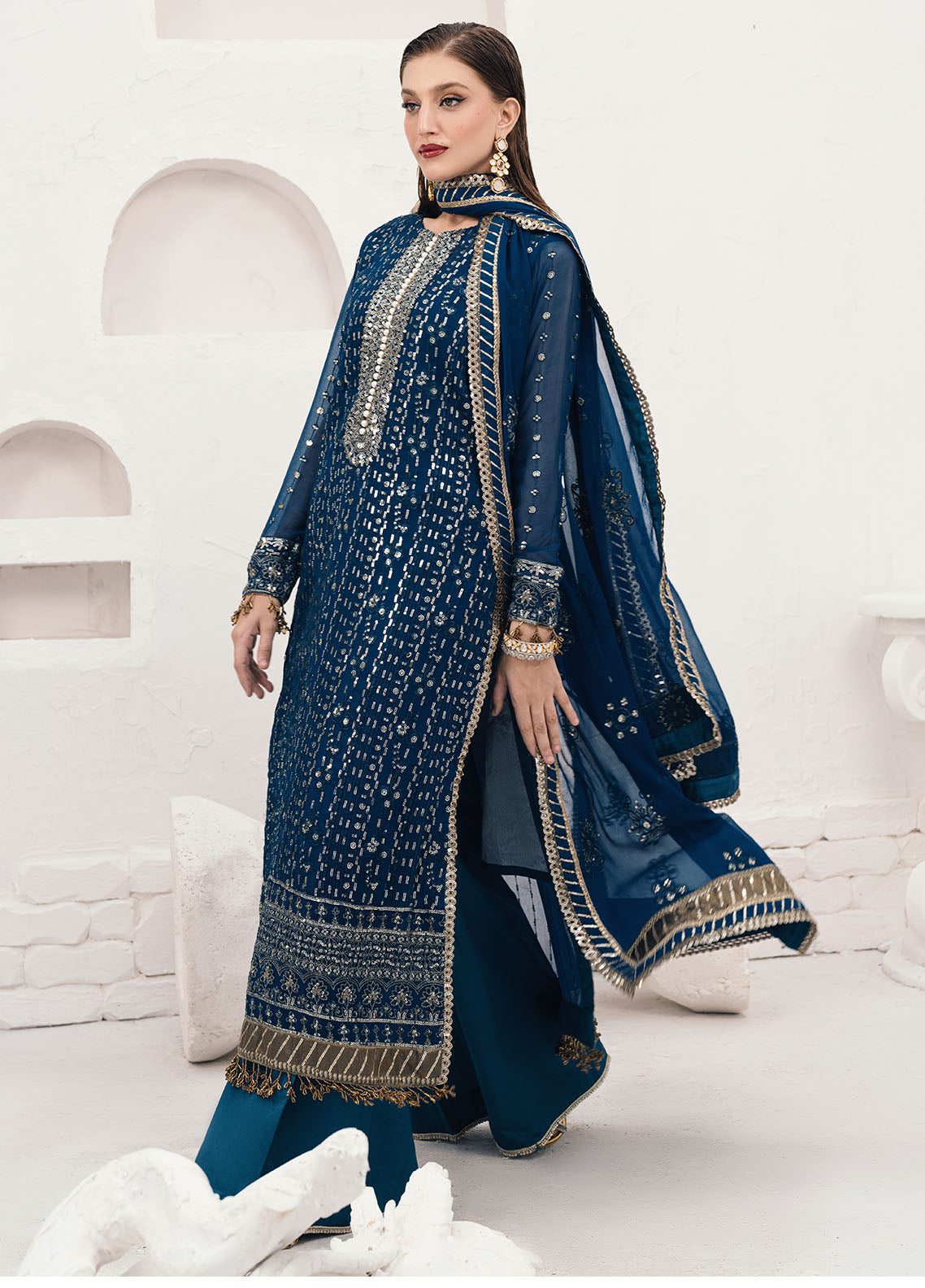 Sahane | Savoir Luxury Formals Savoir | CT-140004 Ashen - Savoir - Pakistani Designer Dress - by Sahane | Type: Formal - 100% Original at Saira Sultan