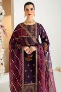 Alizeh | Luxury Raw Silk | AF-RS-05-SCARLET XL Plum Raw Silk