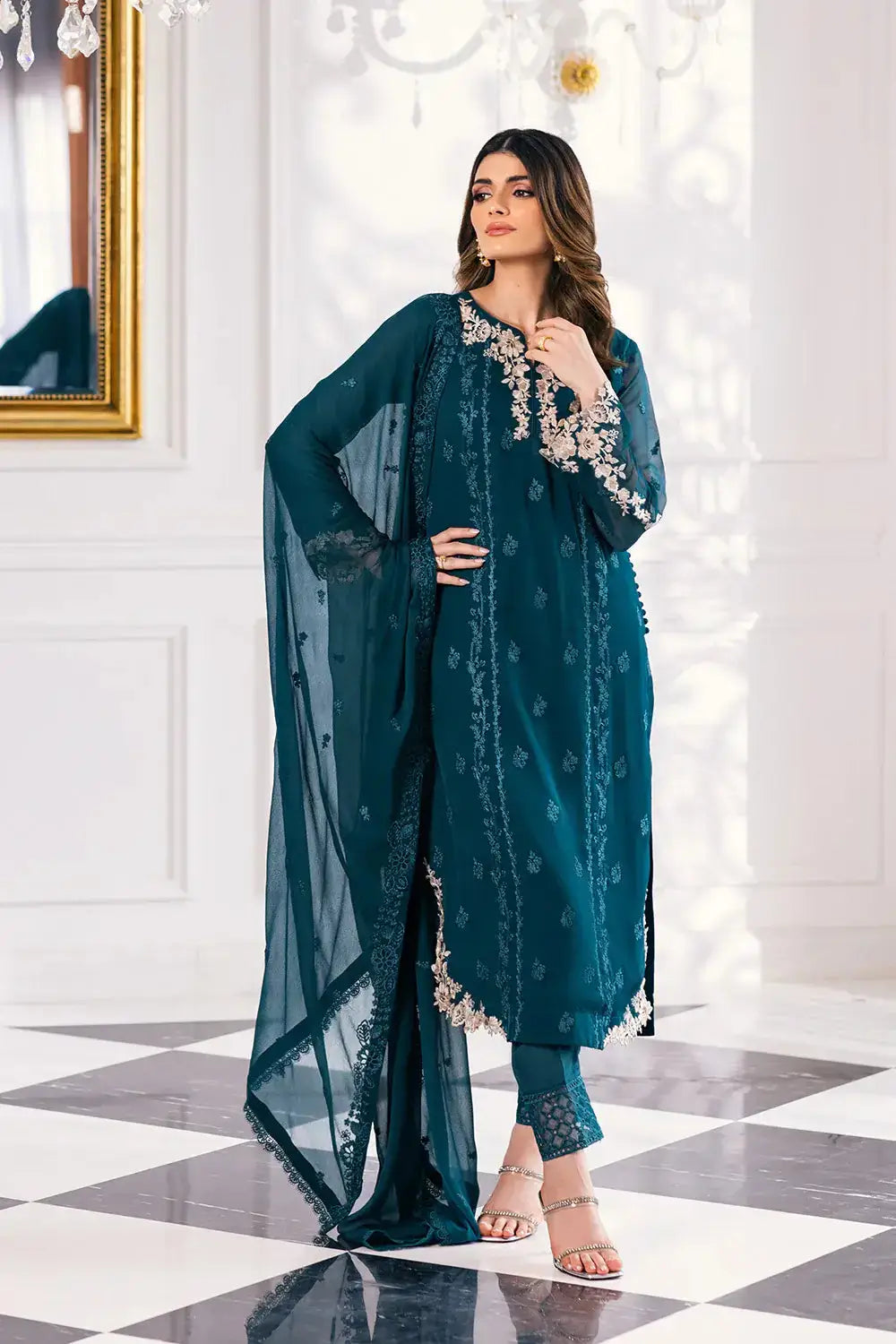 Azure | Embroidered Ensembles 23 | Seaweed - Pakistani Designer Dress - by Azure | Type: Formal - 100% Original at Saira Sultan