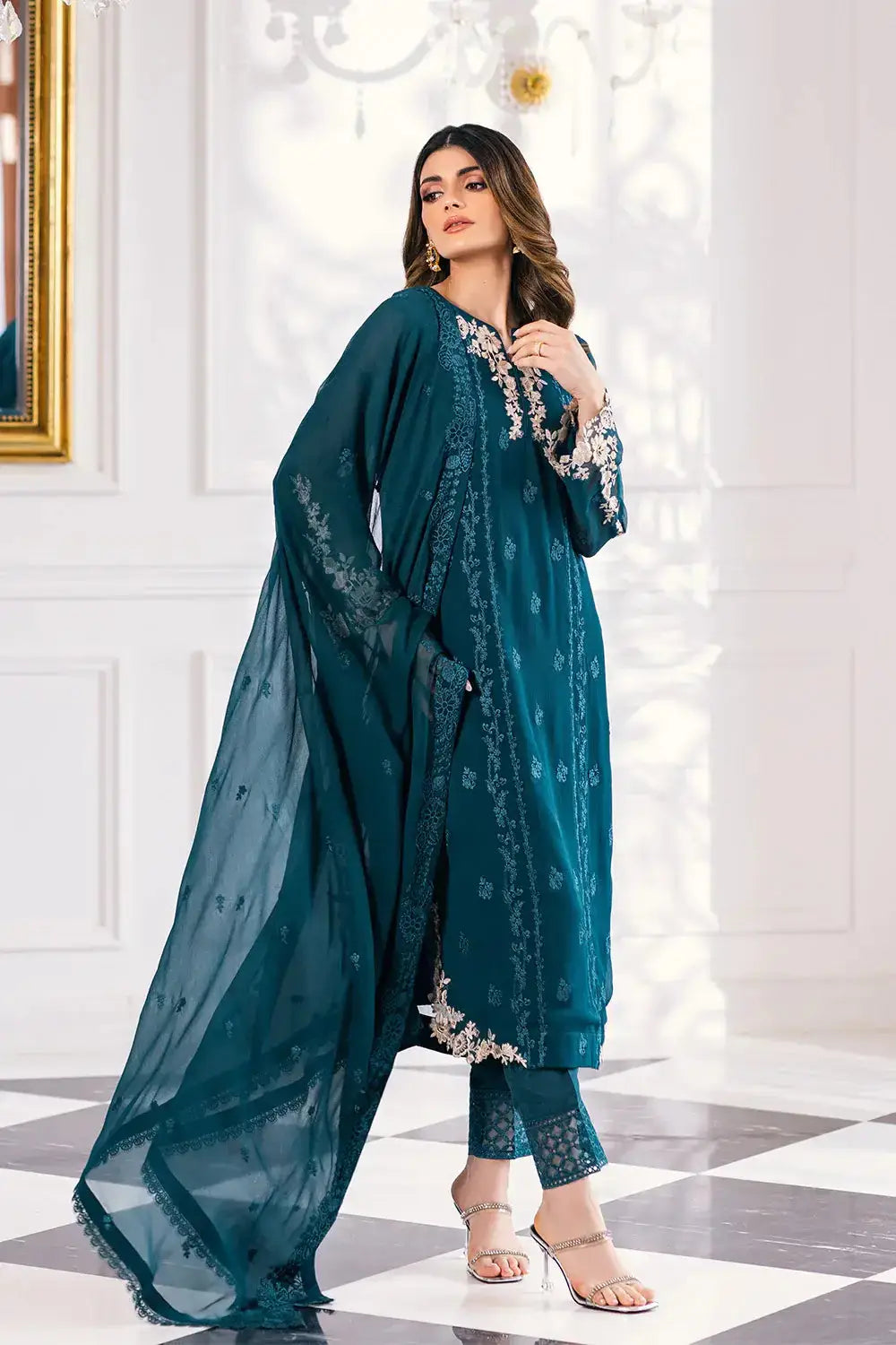 Azure | Embroidered Ensembles 23 | Seaweed - Pakistani Designer Dress - by Azure | Type: Formal - 100% Original at Saira Sultan