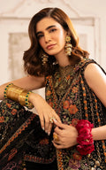 Asifa and Nabeel | Sunehri Eid 25 | Sitara-(SEF25-03) Custom Size Black Organza