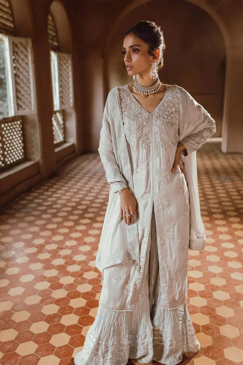 Azure | Embroidered Formals | Snowfall - Pakistani Designer Dress - by Azure | Type: Formal - 100% Original at Saira Sultan