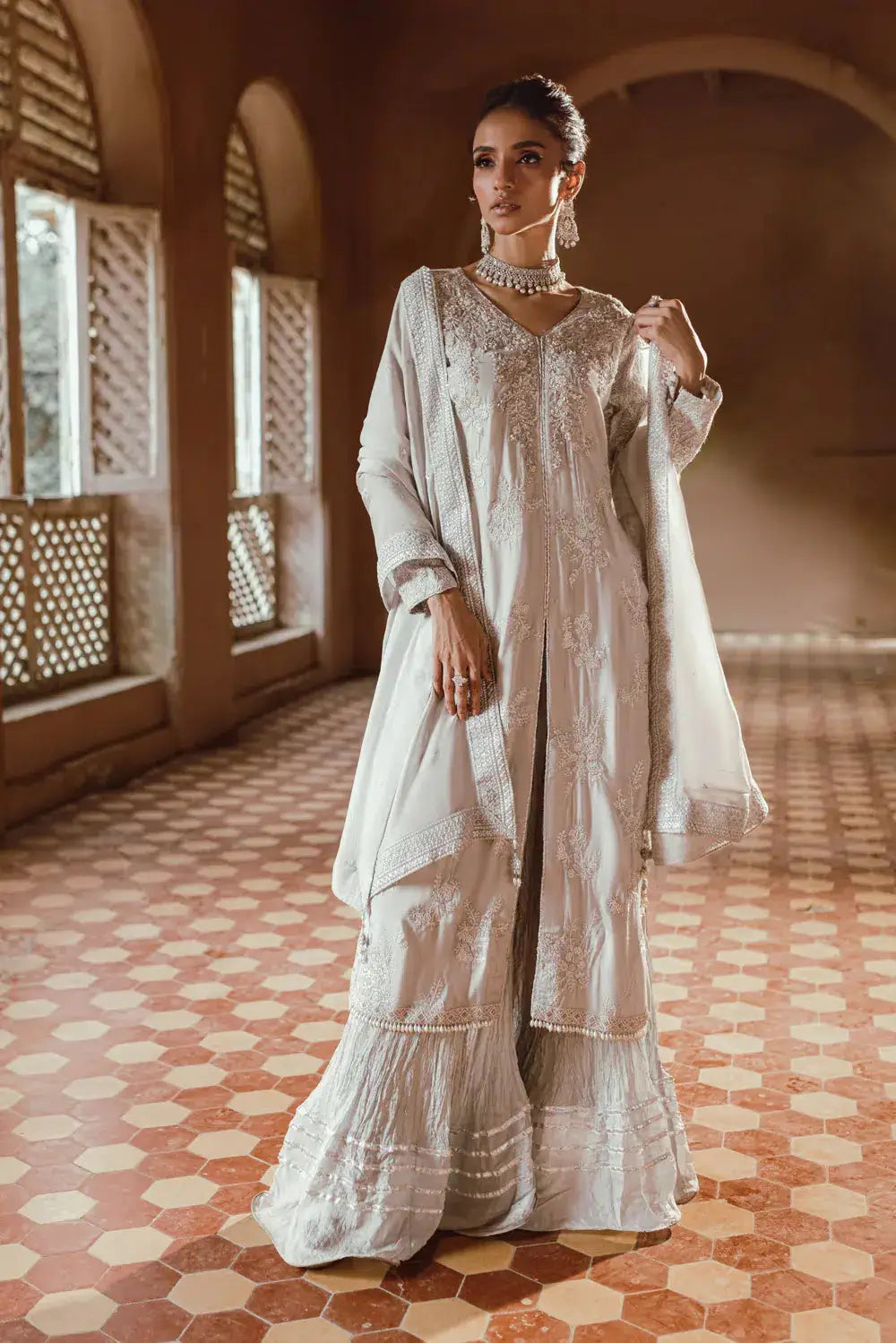 Azure | Embroidered Formals | Snowfall - Pakistani Designer Dress - by Azure | Type: Formal - 100% Original at Saira Sultan