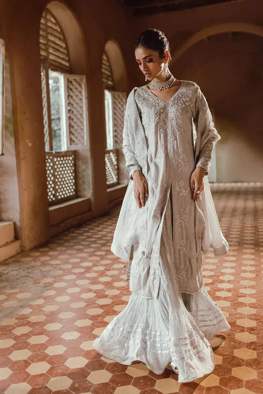 Azure | Embroidered Formals | Snowfall - Pakistani Designer Dress - by Azure | Type: Formal - 100% Original at Saira Sultan