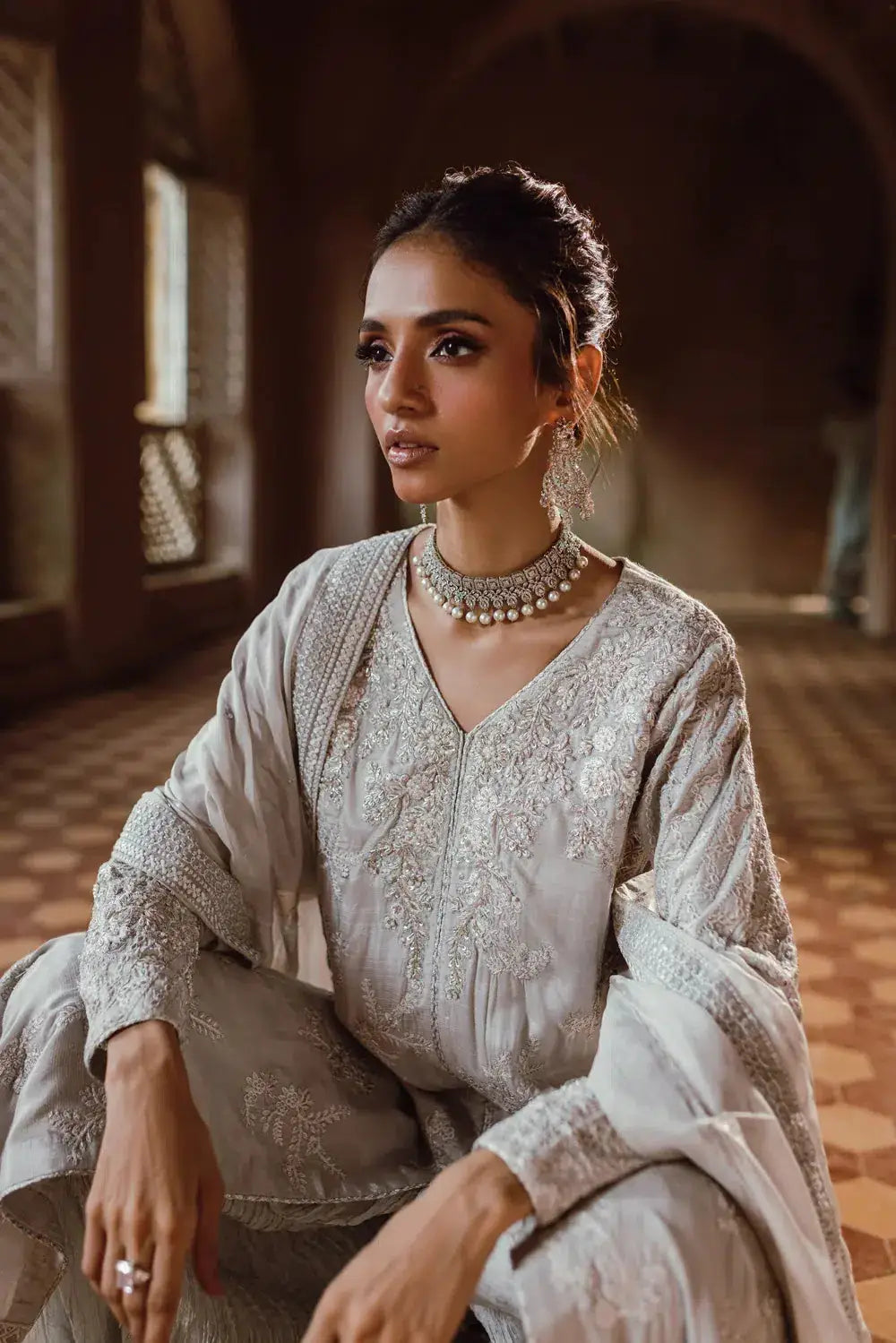 Azure | Embroidered Formals | Snowfall - Pakistani Designer Dress - by Azure | Type: Formal - 100% Original at Saira Sultan