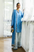 Suffuse | Casual Pret Fall 24 | YASHA XS Denium Blue Jacquard