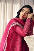 Suffuse | Casual Pret Fall 24 | RUVINA L Coral Pink Cotton Jacquard