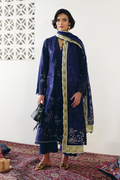 Suffuse | Casual Pret Fall 24 | OMAVI M Cotton Jacquard Navy