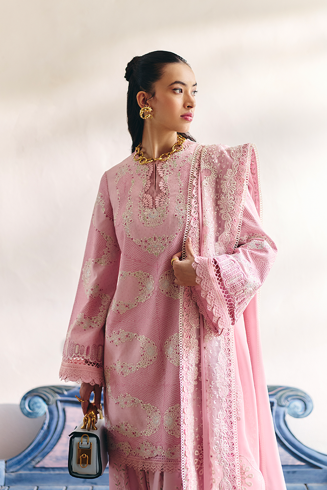 Suffuse | Casual Pret Fall 24 | ALAILA XS Soft Pink Jacquard