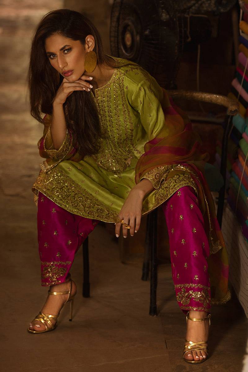 The Pink Tree Company | Wedding Wear | CITRUS PLEASURE - Pakistani Designer Dress - by The Pink Tree Company | Type: Formal - 100% Original at Saira Sultan