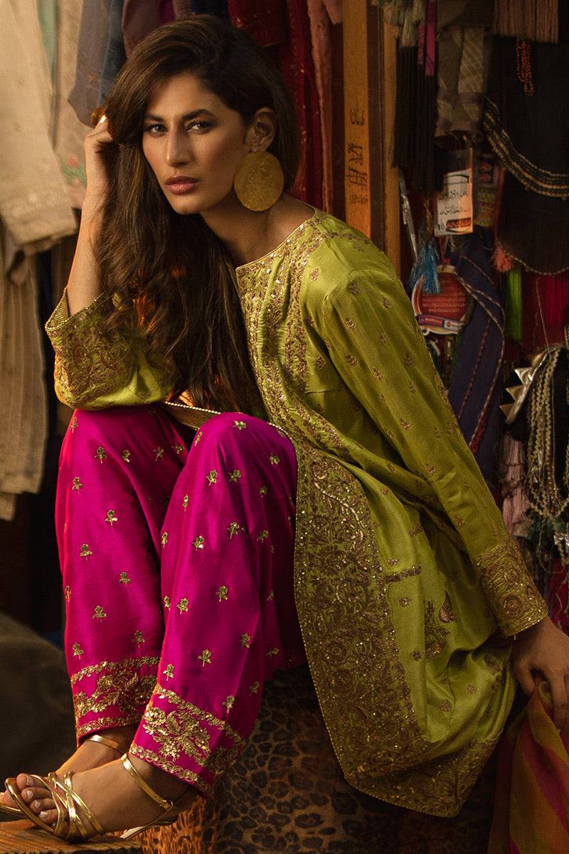 The Pink Tree Company | Wedding Wear | CITRUS PLEASURE - Pakistani Designer Dress - by The Pink Tree Company | Type: Formal - 100% Original at Saira Sultan