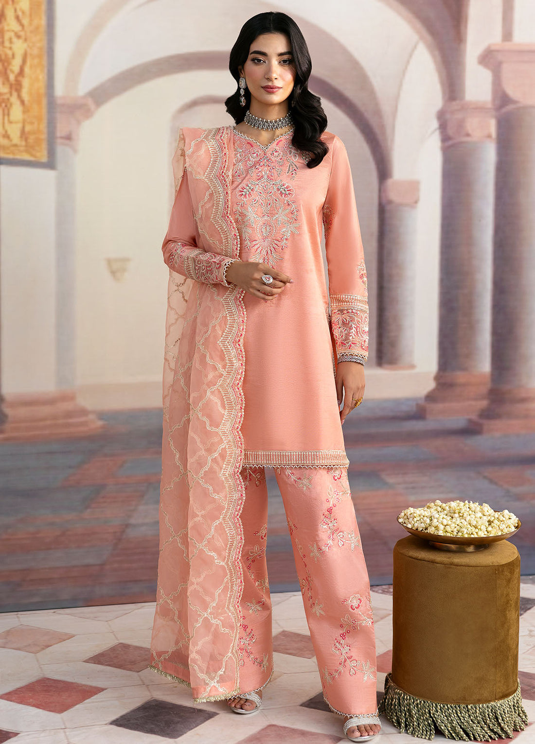 Sahane | There She Glows | TSG-06 Petal - There She Glows XS Peach Pink Raw Silk