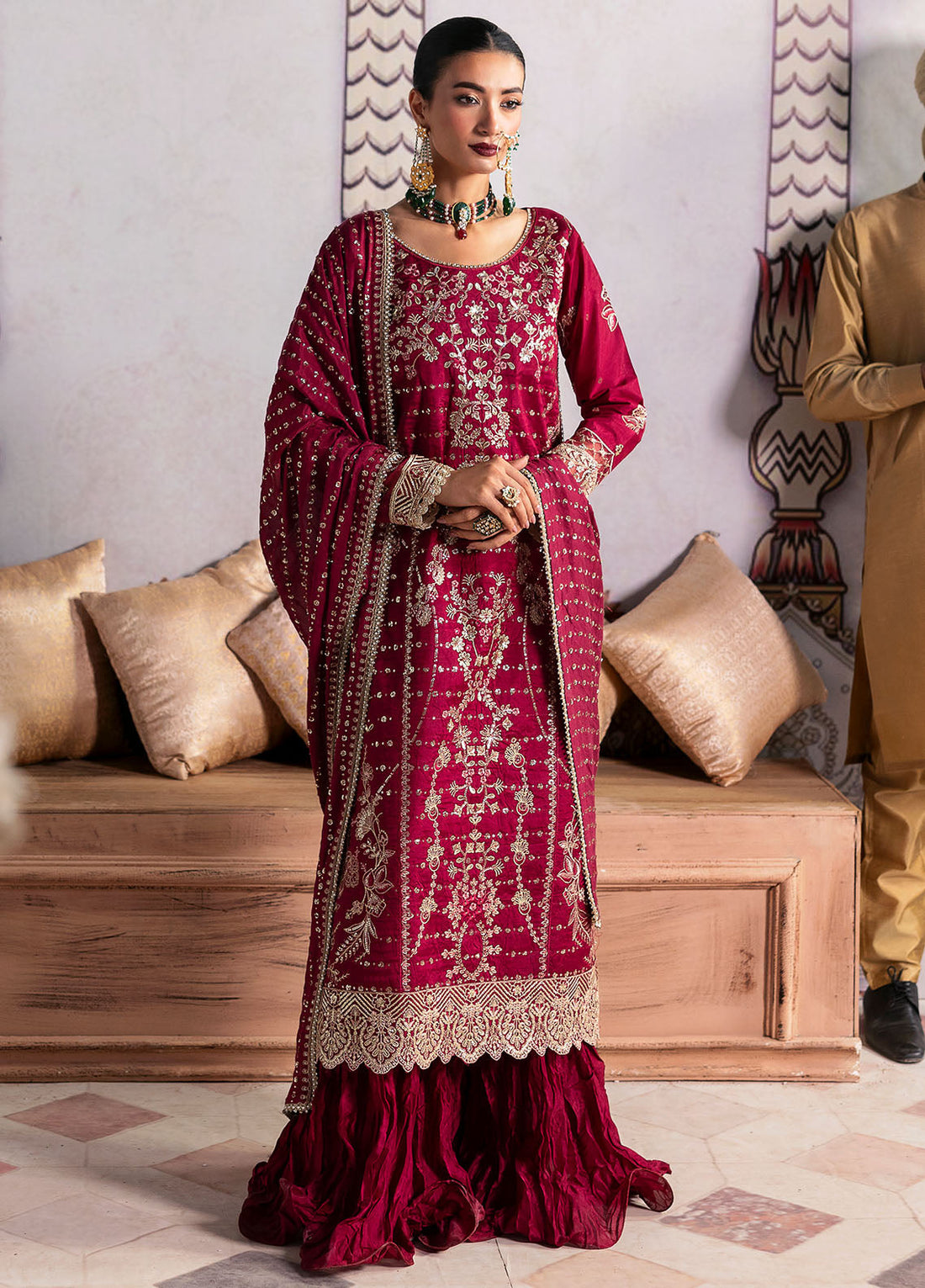 Sahane | There She Glows | TSG-07 Merlot XS Wine Raw Silk