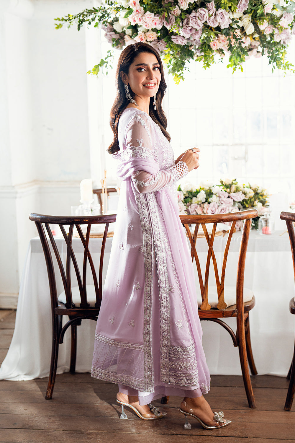 Azure | Vogue Formals | Twilight Lavender Custom Size Lilac Chiffon