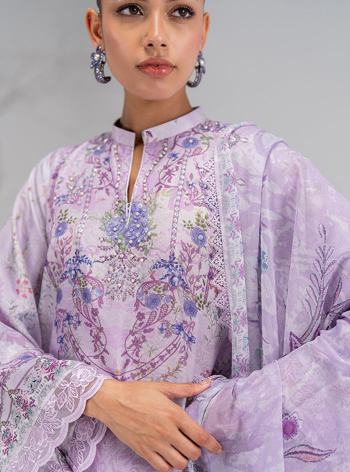 Zainab Chottani | Eid Pret 25 | Irah L Light Lavender Silk