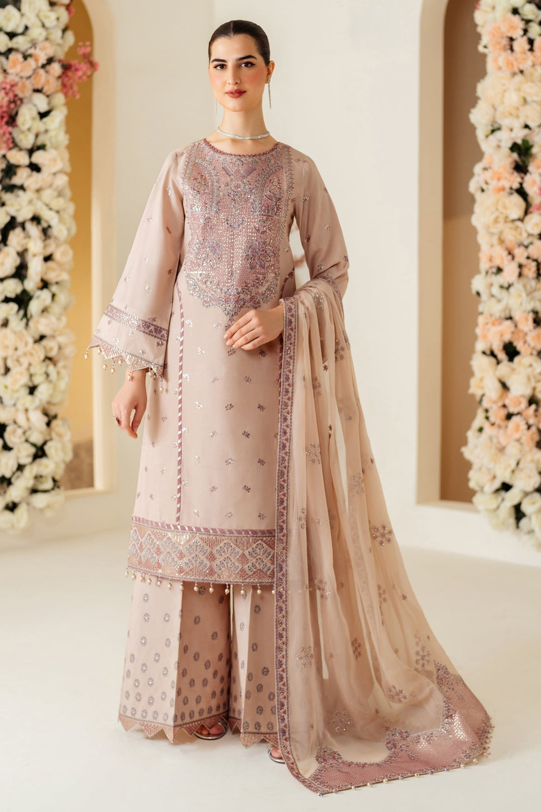 Alizeh | Luxury Raw Silk | AF-RS-08-TAFFY XS Dusty Pink Raw Silk