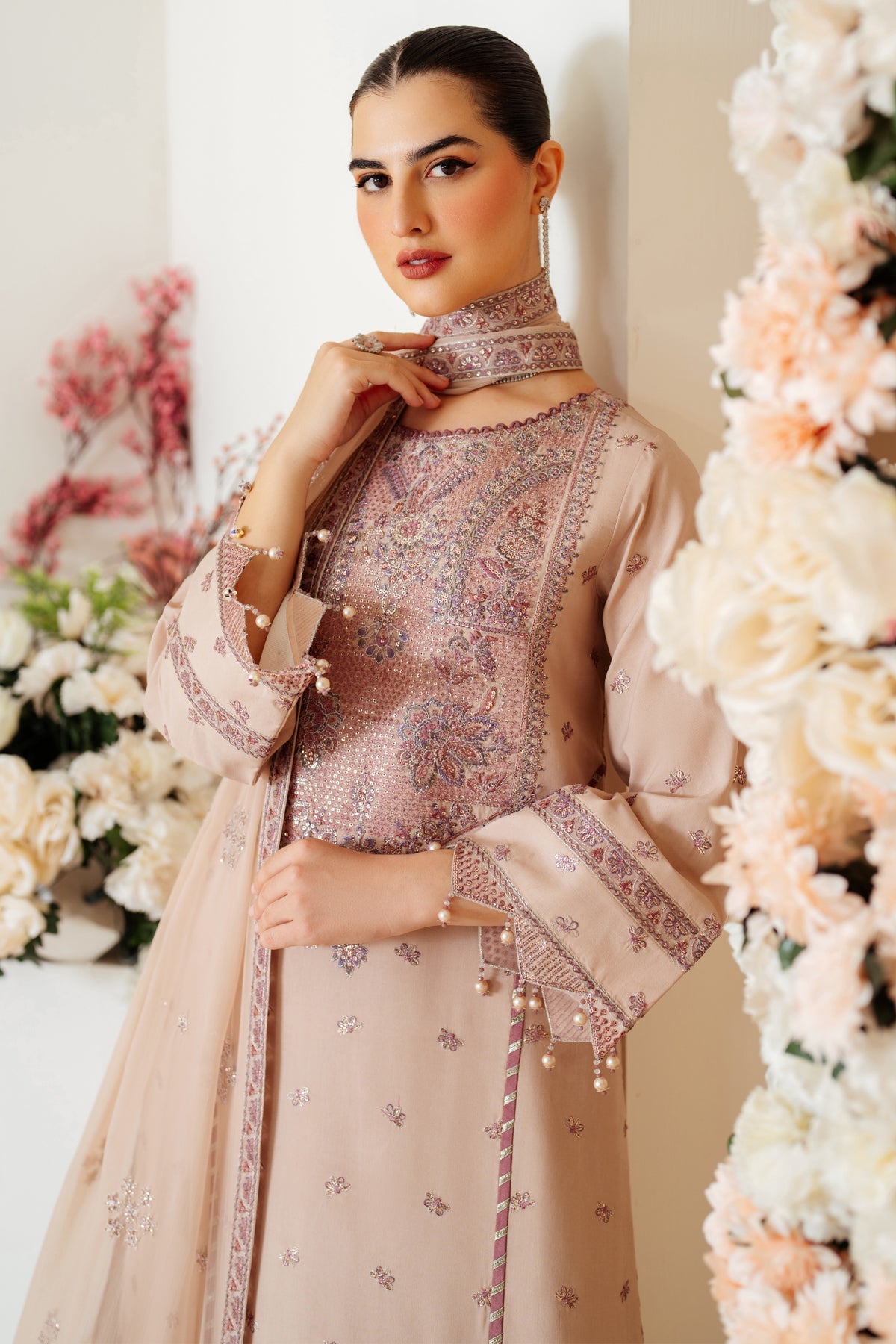 Alizeh | Luxury Raw Silk | AF-RS-08-TAFFY XL Dusty Pink Raw Silk