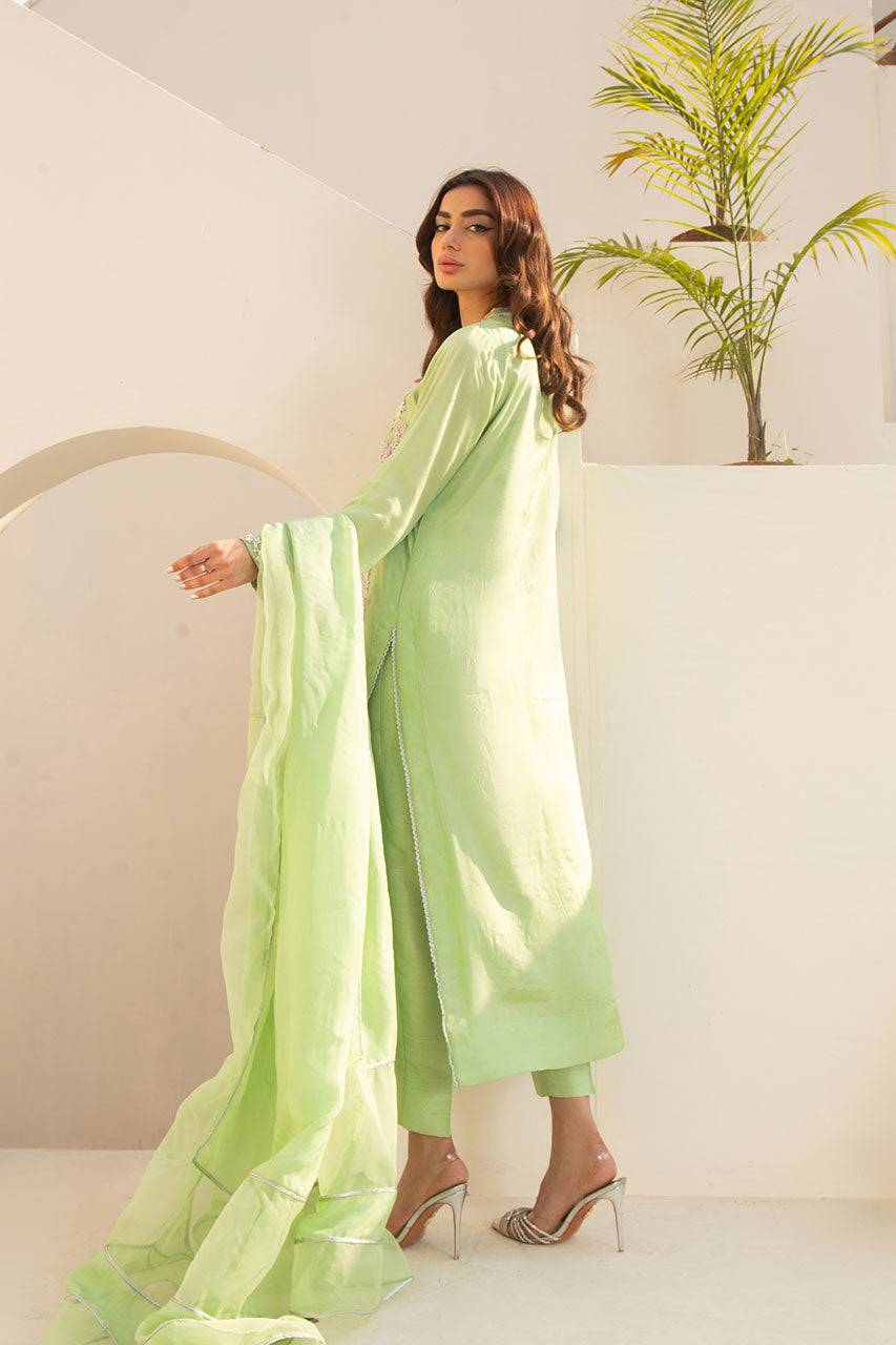 Leon | Leon Luxe Collection | Lush Green Symphony - Pakistani Designer Dress - by Leon | Type: Formal - 100% Original at Saira Sultan