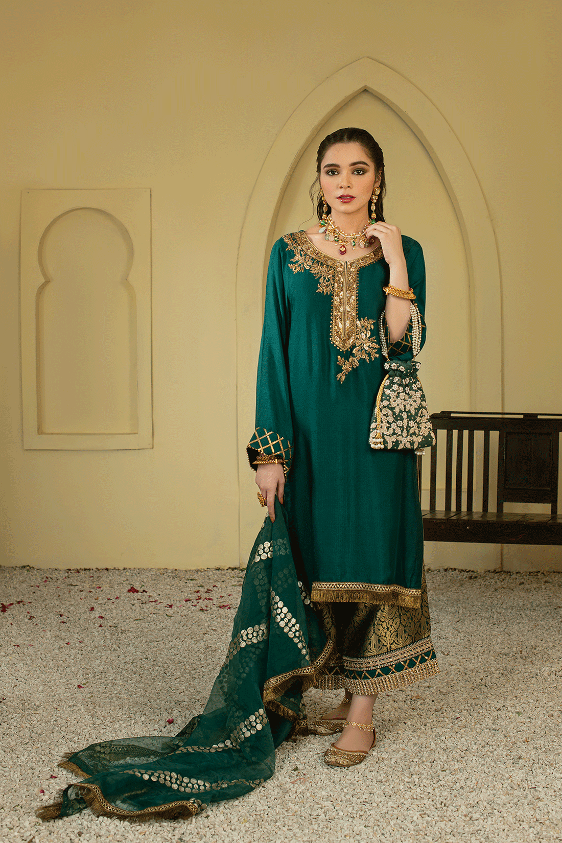Leon | Leon Luxe Collection | MEHRUNISA - Pakistani Designer Dress - by Leon | Type: Formal - 100% Original at Saira Sultan