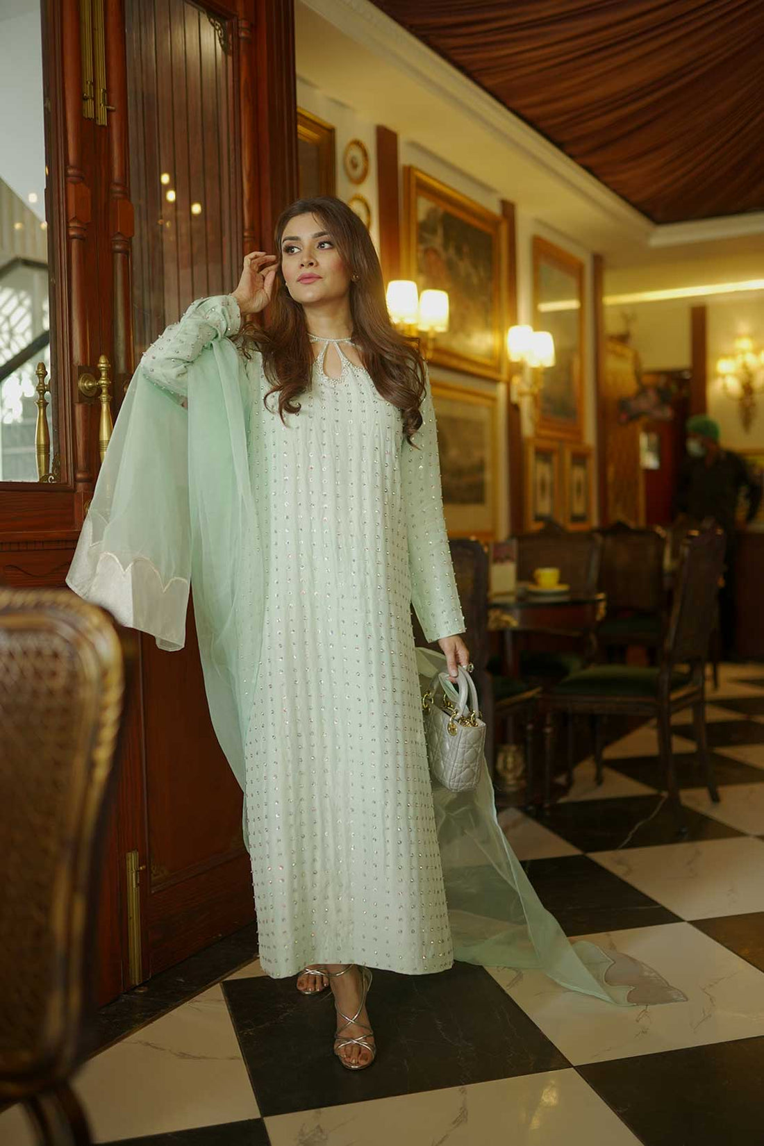 Leon | Leon Luxe Collection | SWAN DRESS - Pakistani Designer Dress - by Leon | Type: Formal - 100% Original at Saira Sultan