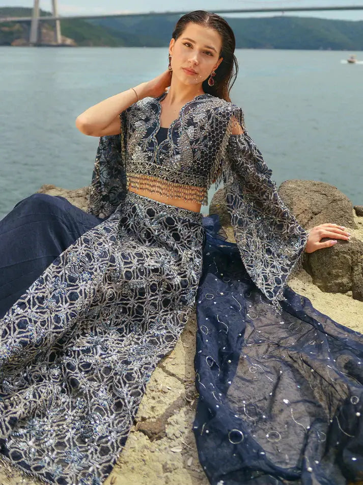 Epoque | Ciel Luxury Couture | THE NIGHT DREAM - Pakistani Designer Dress - by Epoque | Type: Formal - 100% Original at Saira Sultan