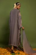 Wardha Saleem | Luxury Pret Traditional Wear | SUROOR - PURE SILK (2 PC) S Gray Raw Silk