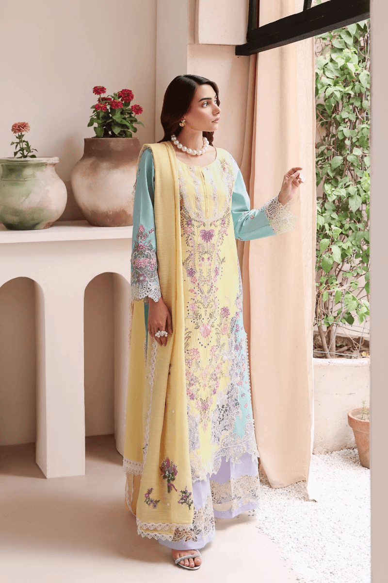 Manara | Mgrolia Garden 25 | MACARON - Pakistani Designer Dress - by Manara | Type: Ladies Clothes - 100% Original at Saira Sultan