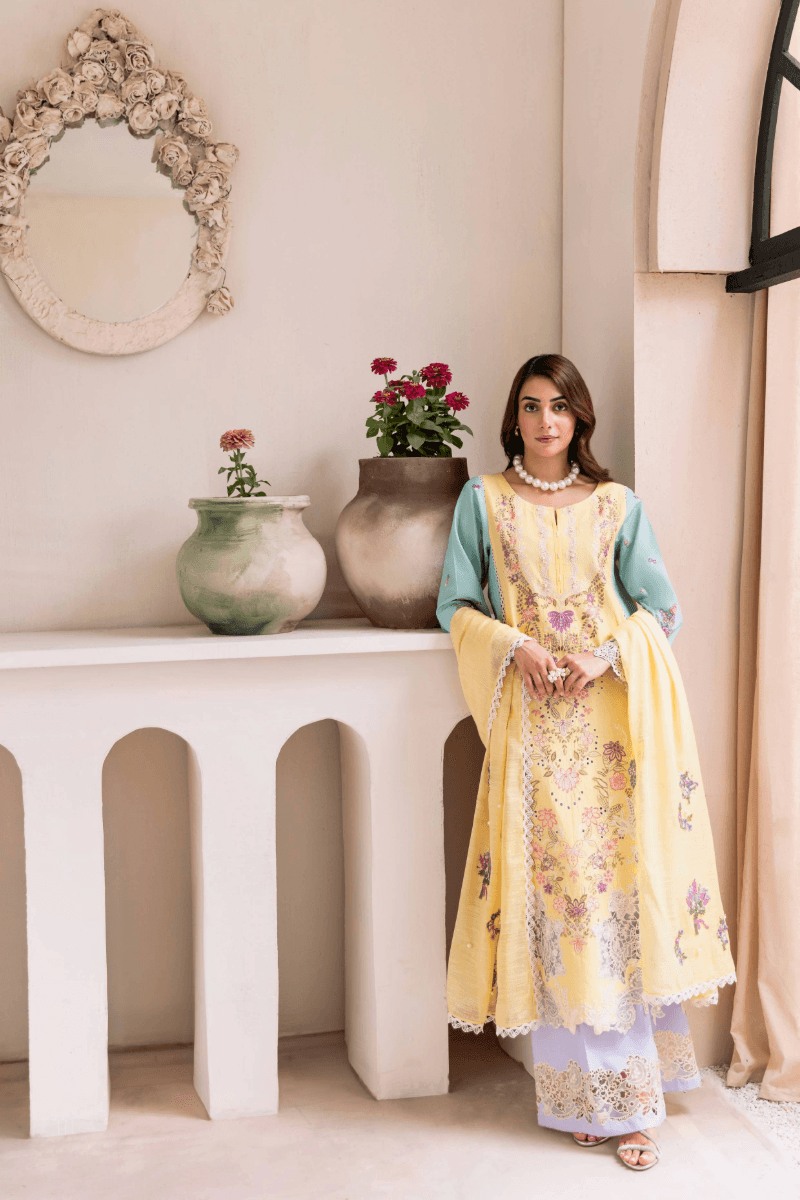 Manara | Mgrolia Garden 25 | MACARON - Pakistani Designer Dress - by Manara | Type: Ladies Clothes - 100% Original at Saira Sultan